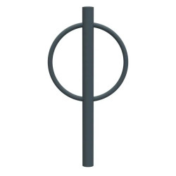 Support vélos cintre avec tête bombée - Cyclo