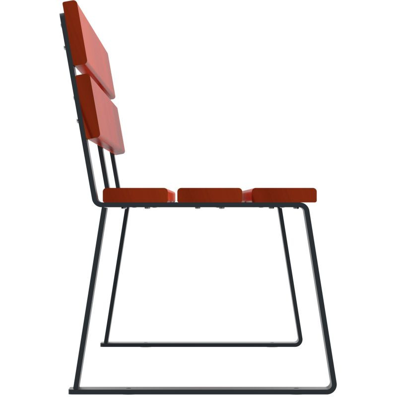 Banc Rossignol Ballade d'extérieur en bois avec pieds acier