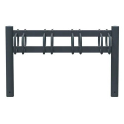 Support vélos 2 x 4 places avec tête bombée - Cyclo