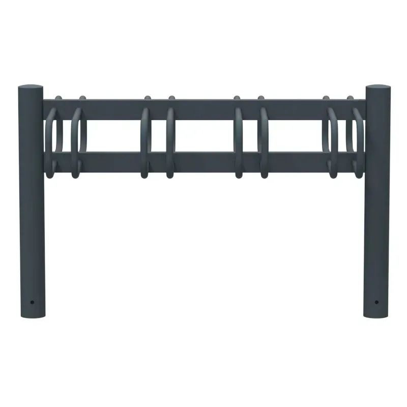 Support vélos 2 x 4 places avec tête bombée - Cyclo