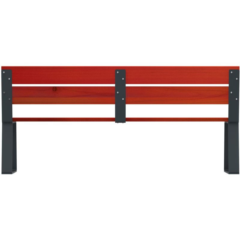 Banc Rossignol Ballade d'extérieur en bois avec pieds acier