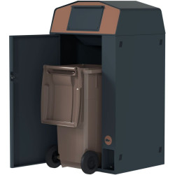 Point de collecte extérieur Biodéchet + conteneur 120 / 240 litres