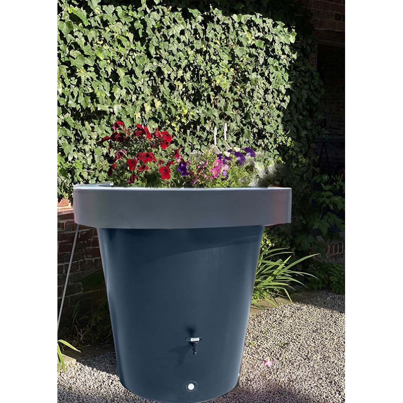Jardinière en PEHD récupératrice d'eau de pluie,