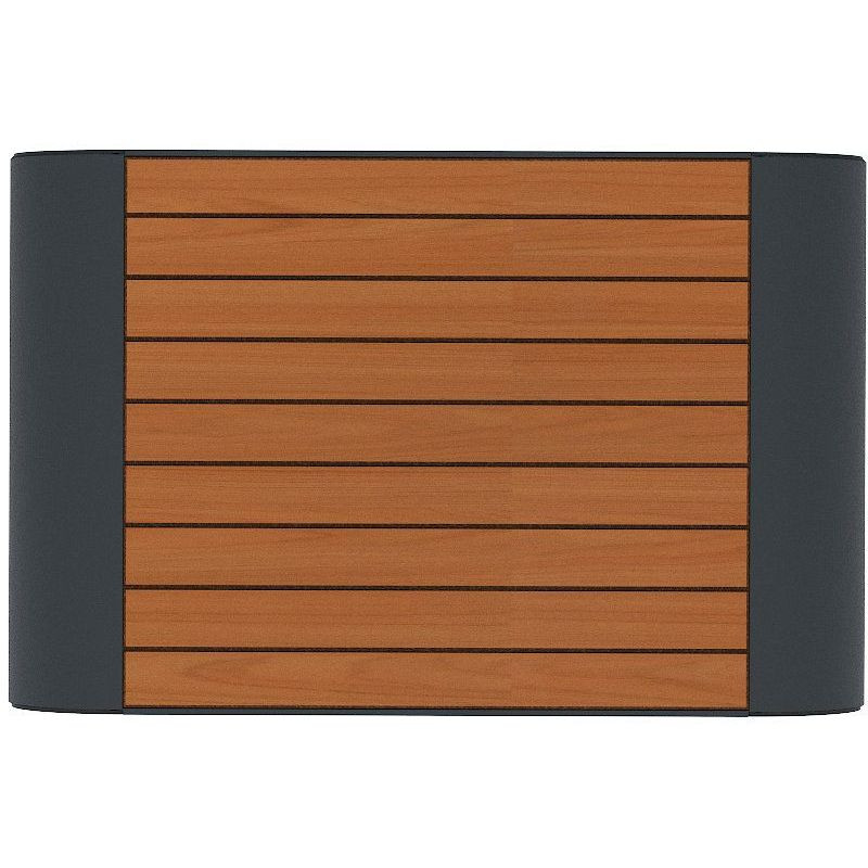 Banquette avec pied en acier roulé