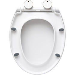 Abattant WC silencieux déclipsable antibactérien - Duplex