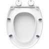 Abattant WC silencieux déclipsable antibactérien - Duplex