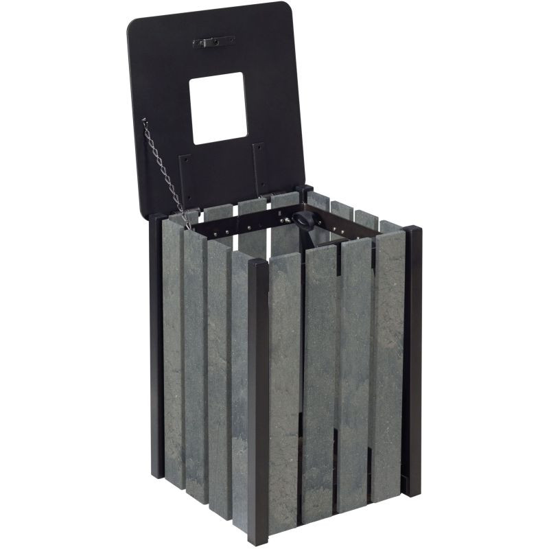 Poubelle de ville en matériaux recyclé - Eden