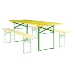 Table Pilsen en bois rectangulaire pliante et empilable