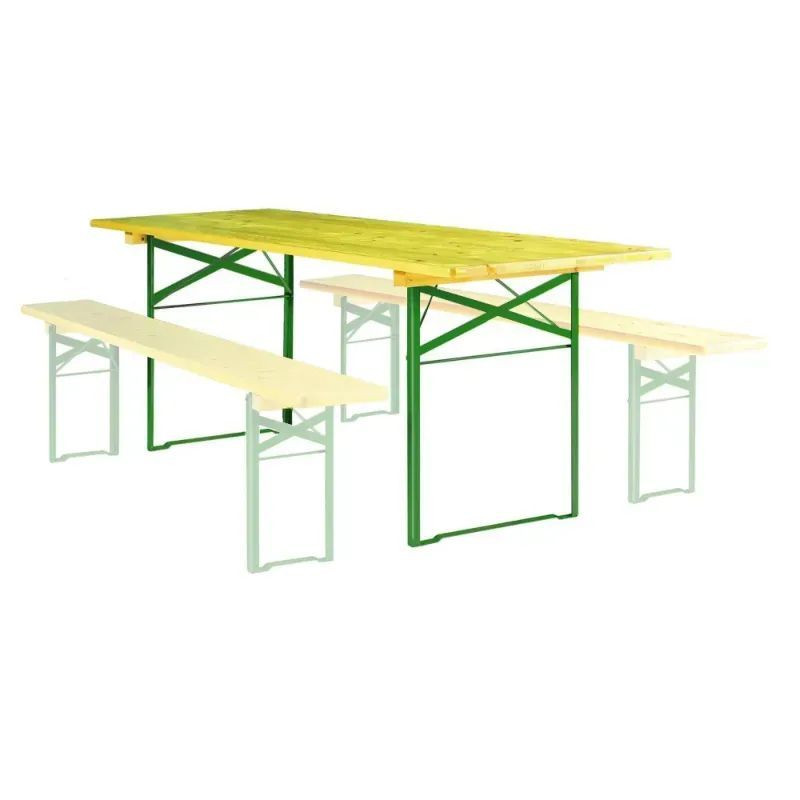 Table Pilsen en bois rectangulaire pliante et empilable
