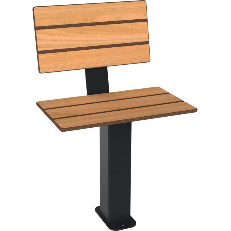 Assise cancale avec dossier lames