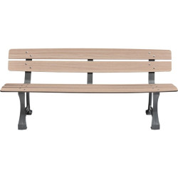 Banc traditionnel d'extérieur prague - Buton
