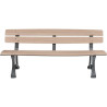 Banc traditionnel d'extérieur prague - Buton