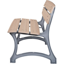 Banc traditionnel d'extérieur prague - Buton