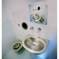 Miroir incassable pour sanitaire collectif avec ou sans cadre