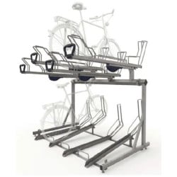 Parking vélos modulable sur deux étages
