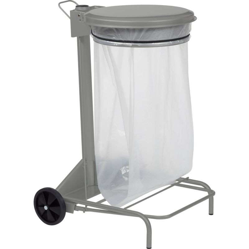 Support sac poubelle mobile à pédale - Collecroule