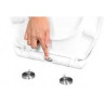 Abattant WC silencieux déclipsable antibactérien - Duplex