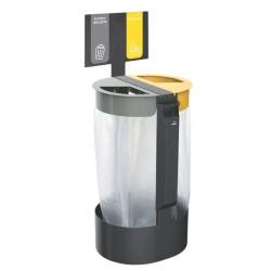 Kit tri sélectif 2 flux avec ou sans cendrier - Citwin Premium
