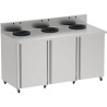 Poubelle Rossignol Trinox sur mesure pour restauration collective