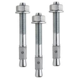 Kit 3 goujons d'ancrage inox 304L -  M12 x L.18 cm