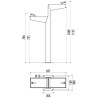 Fontaine Fabregas Minus PMR en acier et vasques inox
