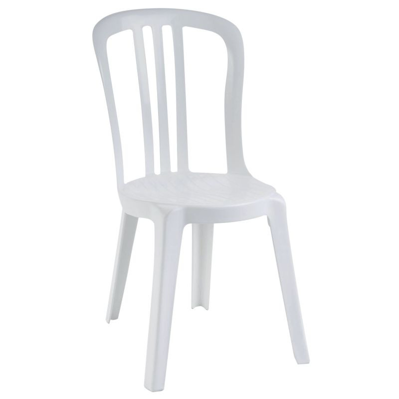 Chaise de jardin Miami bistrot empilable en plastique 
