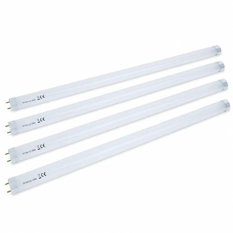 Lot de 4 tubes LED pour destructeur d'insectes Kileo alu et inox