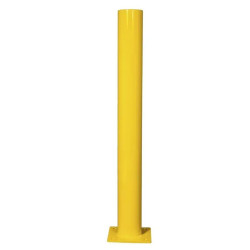 Poteau de protection d'entrepôt jaune