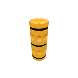 Protection en PVC double coque ronde pour poteau