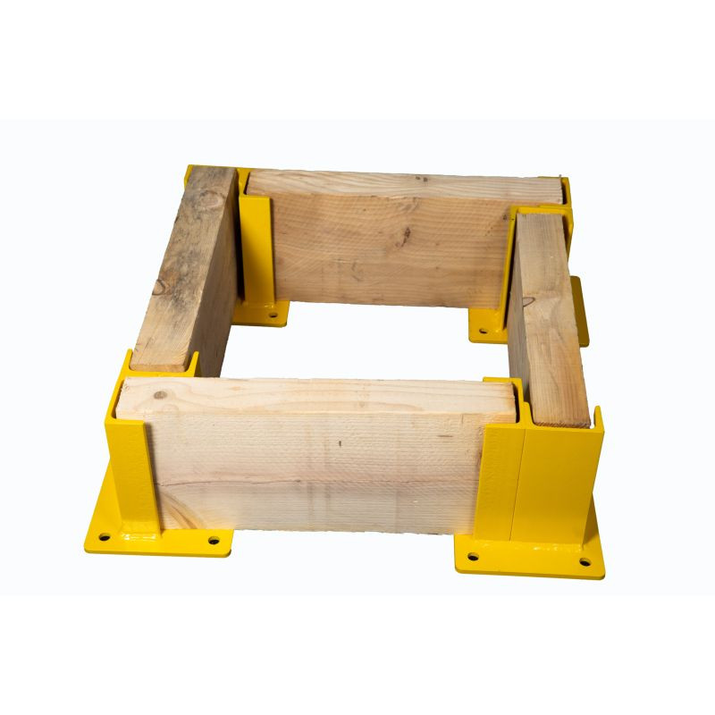Protection en bois de poteau basse