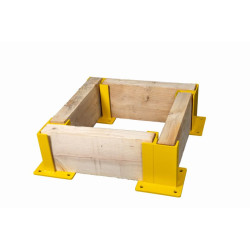 Protection en bois de poteau basse