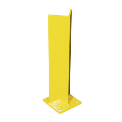Cornière de protection acier pour pied d'échelle de rayonnage 