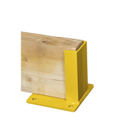 Support madrier pour protection de rayonnage