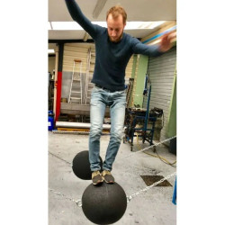 Boule fitness 40, 50, 60, 70 kg Hexdalle Hexball Ninja en caoutchouc