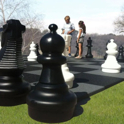 Jeu d’échecs ou dames géant en caoutchouc Hexdalle
