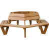 Banc tour d'abre en bois de pins - Andernos