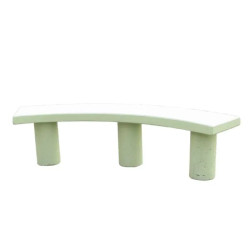 Banquette d'extérieur arcquée - Erable