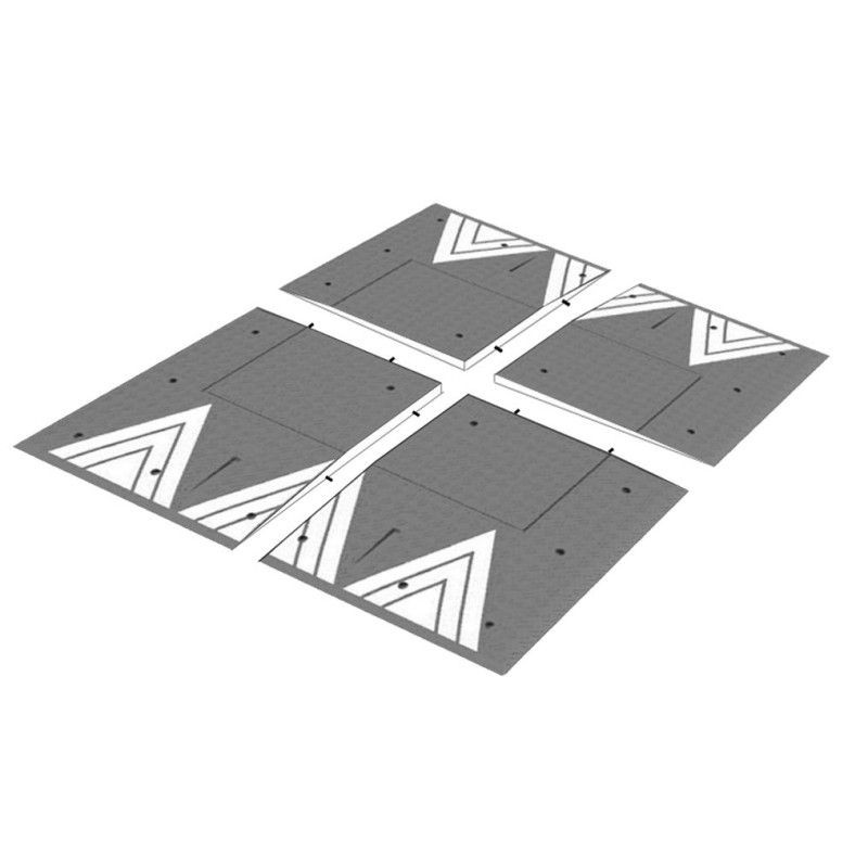 Coussin berlinois norme CEREMA H.6.5 cm en caoutchouc Viso