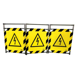 Barrière d'intervention paravent - Danger électrique