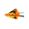 Triangle pliable pour la signalisation de chantier