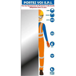 Miroir de contrôle du port des EPI