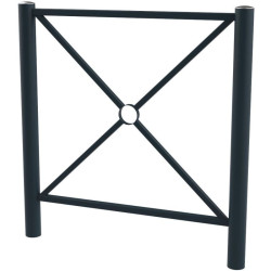 Barrière urbaine Deauville L.102 ou 157 cm - Tête arrondie inox