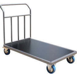 Chariot acier 120 x 80 cm modulable 1 ou 2 timons 300 à 500 kg