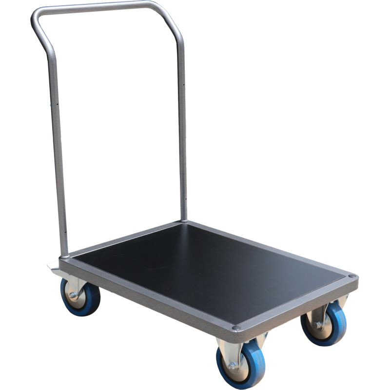 Chariot avec 1 ou 2 timons en acier plateau 60 x 80 cm