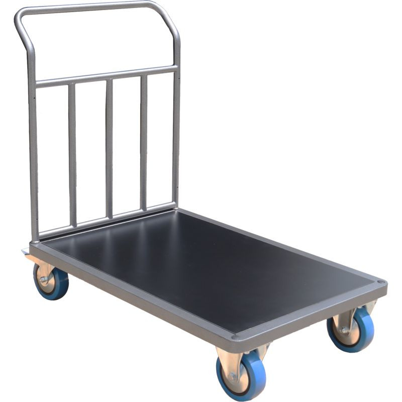 Chariot avec 1 ou 2 timons en acier plateau 100 x 70 cm