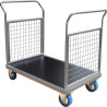 Chariot avec 1 ou 2 timons en acier plateau 100 x 70 cm