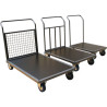 Chariot avec 1 ou 2 timons en acier plateau 60 x 80 cm