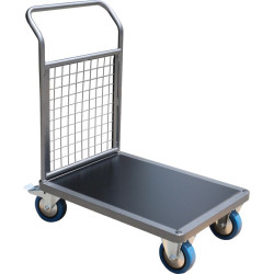Chariot avec 1 ou 2 timons en acier plateau 60 x 80 cm