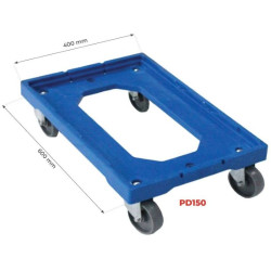 Plateforme roulante bac plastique 150 kg PD150