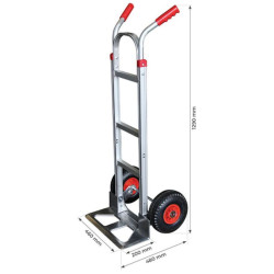 Diable aluminium dossier plat 250 kg - ST250N